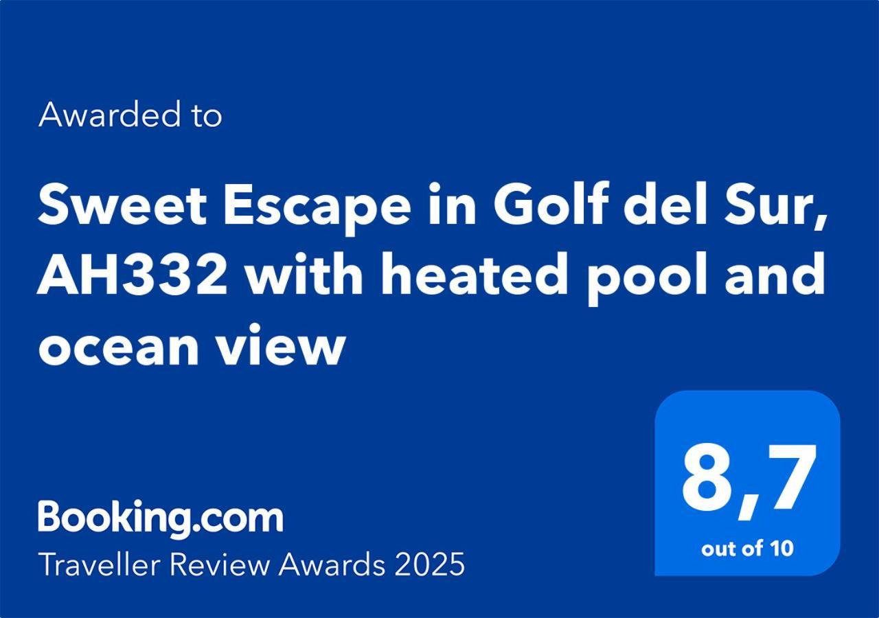 Apartament Sweet Escape In Golf Del Sur, Ah332 With Heated Pool And Ocean View San Miguel de Abona Zewnętrze zdjęcie